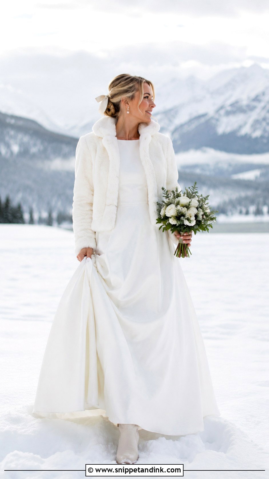 Winter Elopement Wedding Dress - Snippet and Ink - 20 Elopment Wedding Dress Ideas