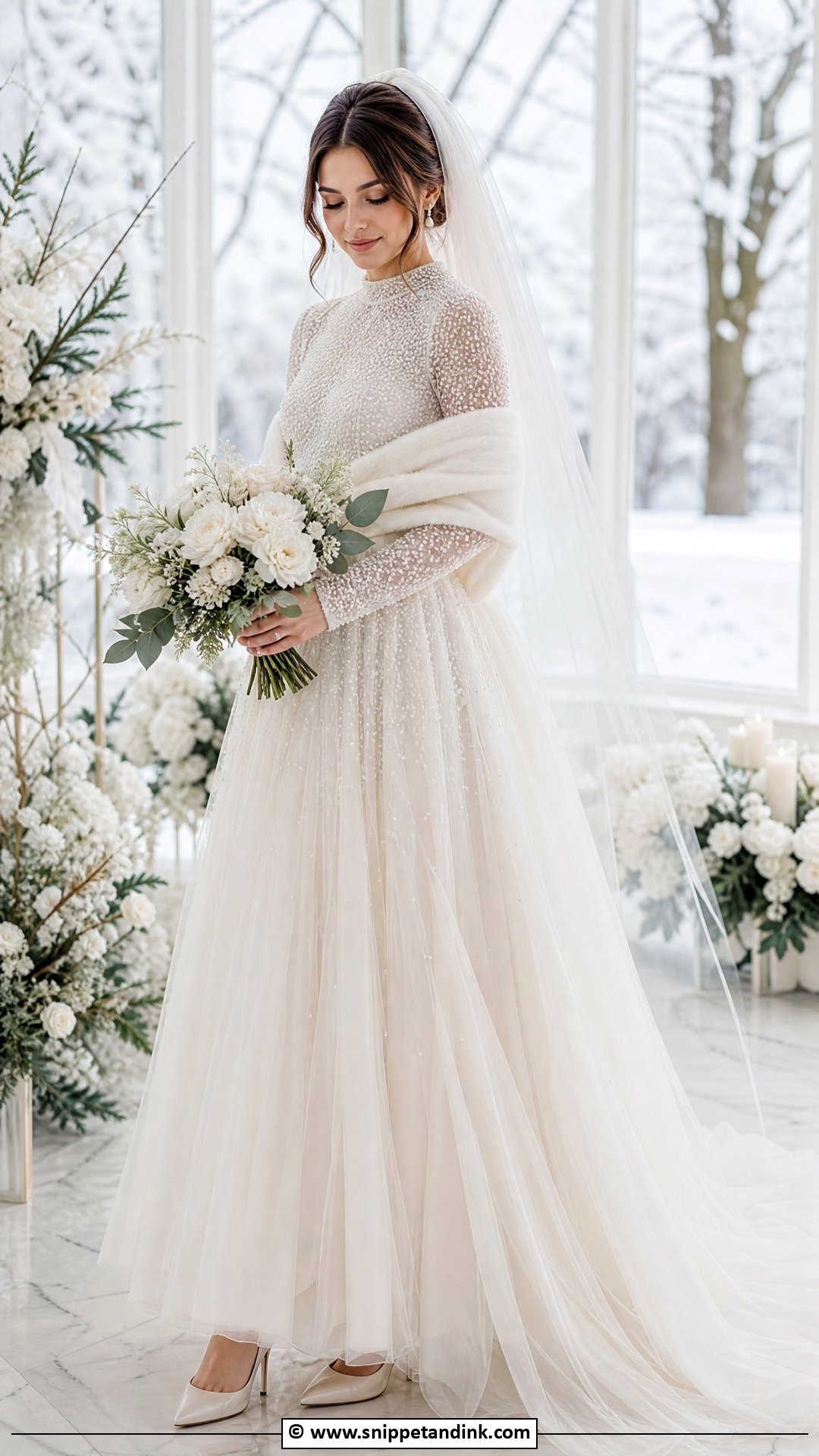 Winter Ethereal Wedding Dress - Snippet and Ink - 35 Ethereal Wedding Dress Ideas