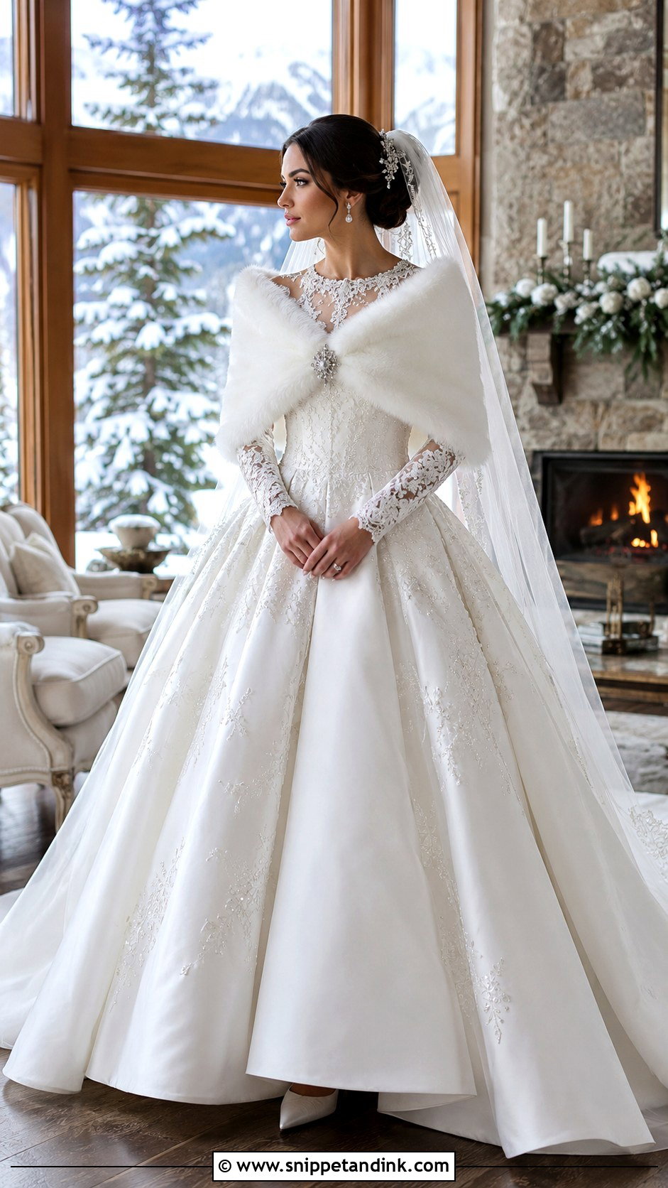 Winter Fairytale Wedding Dress - Snippet and Ink - 20 Fairytale Wedding Dress with Sleeves