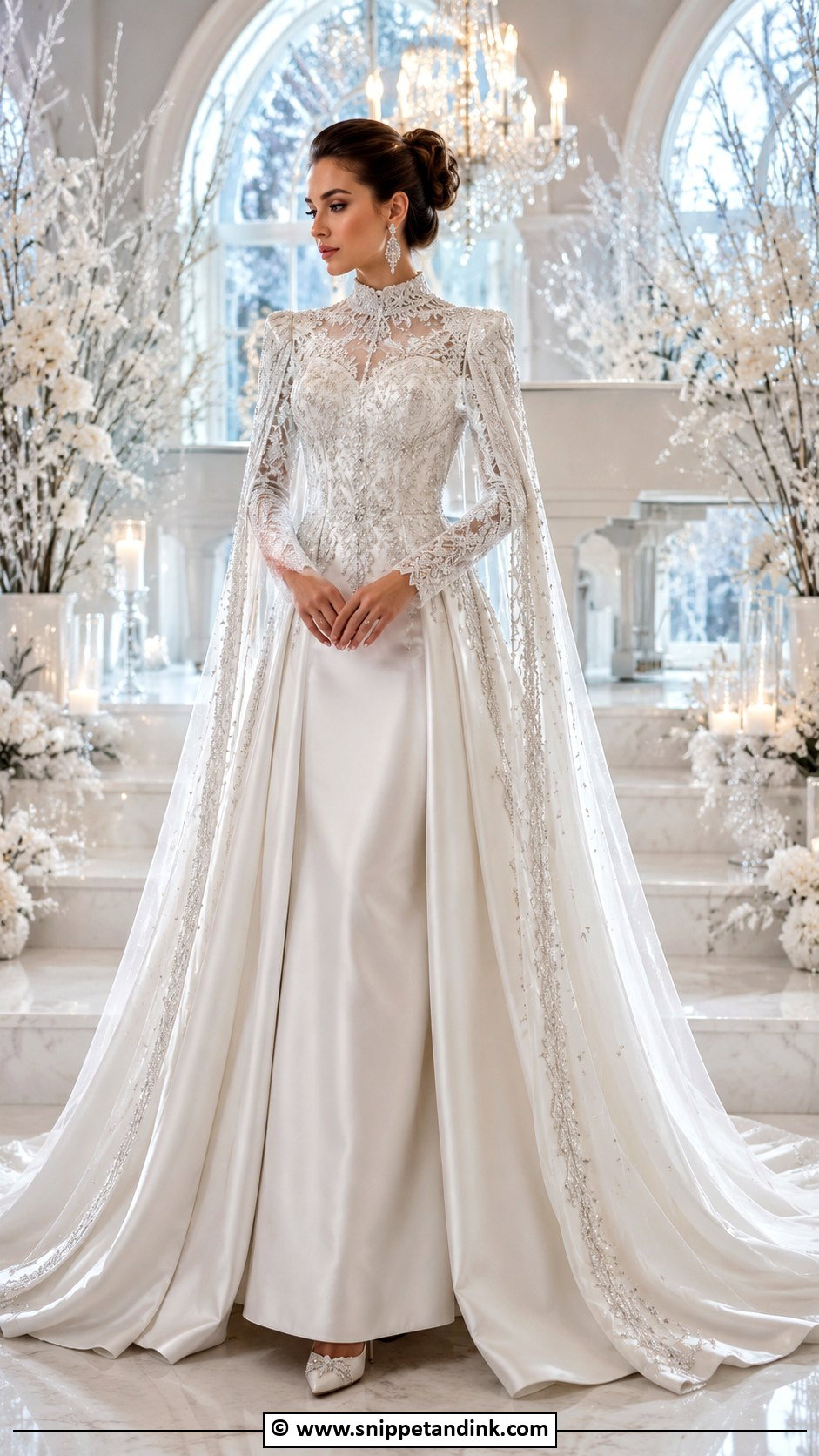 Winter Fantasy Wedding Dress - Snippet and Ink - 30 Fantasy Inspired Wedding Dress Ideas