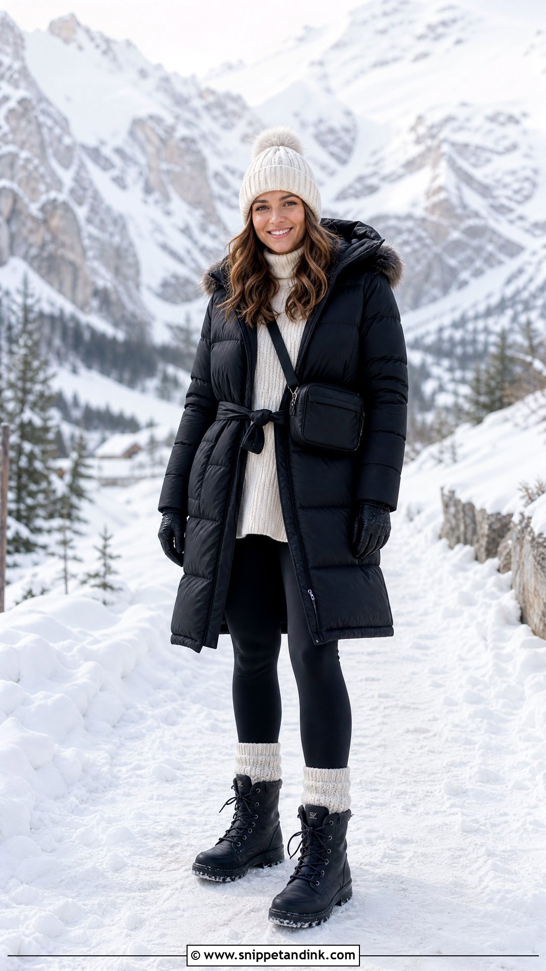Winter Honeymoon Snow Boot Outfit - Snippet and Ink - 20 Winter Honeymoon Outfits
