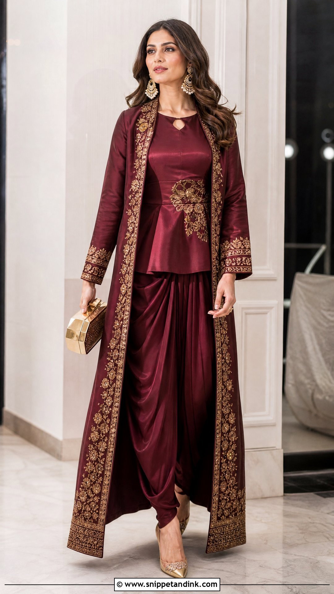 Winter Indian Wedding Dhoti Pant And Jacket Outfit - Snippet and Ink - 20 Winter Indian Wedding Outfits