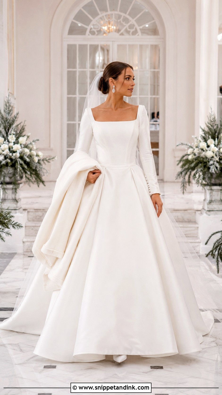 Winter Long Sleeve Corset Wedding Dress - Snippet and Ink - 20 Long Sleeve Corset Wedding Dress Ideas