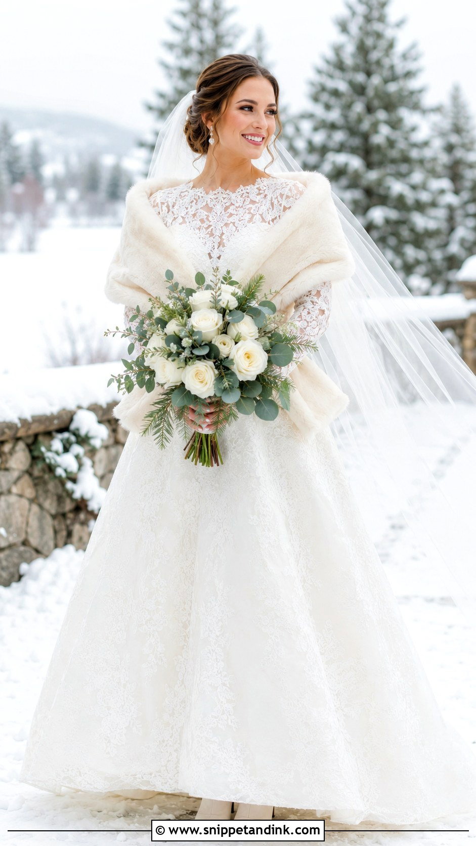 Winter Long Sleeve Lace Wedding Dress - Snippet and Ink - 20 Dantel Wedding Dress Long Sleeve Ideas