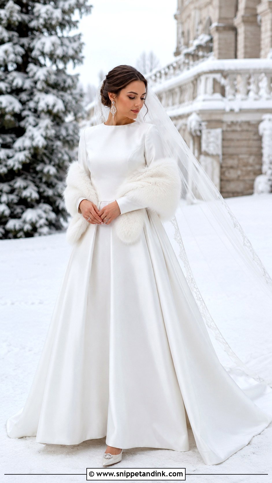 Winter Long Sleeve Wedding Dress - Snippet and Ink - 25 Wedding Dresses with Long Sleeves