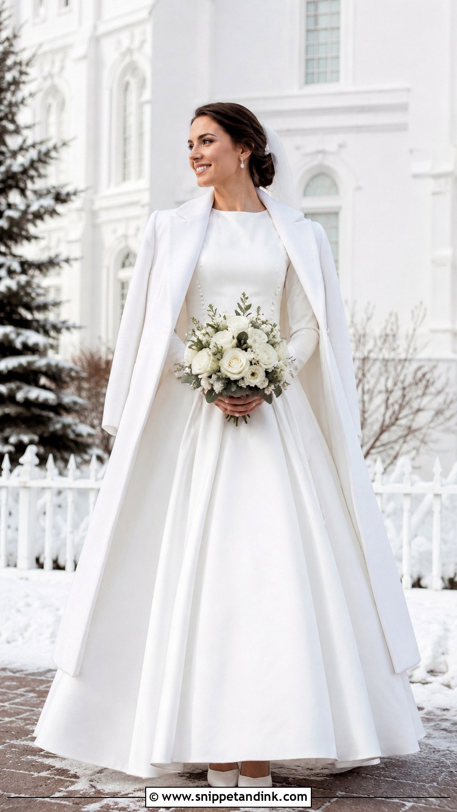 Winter Mormon Wedding Dress - Snippet and Ink - 25 Mormon Wedding Dresses