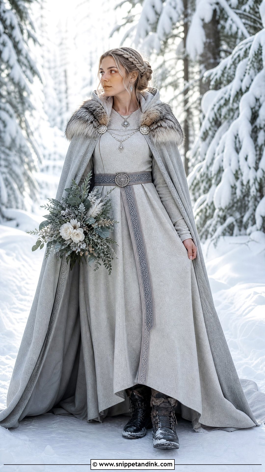 Winter Norse Wedding Dress - Snippet and Ink - 20 Norse Wedding Dress Ideas