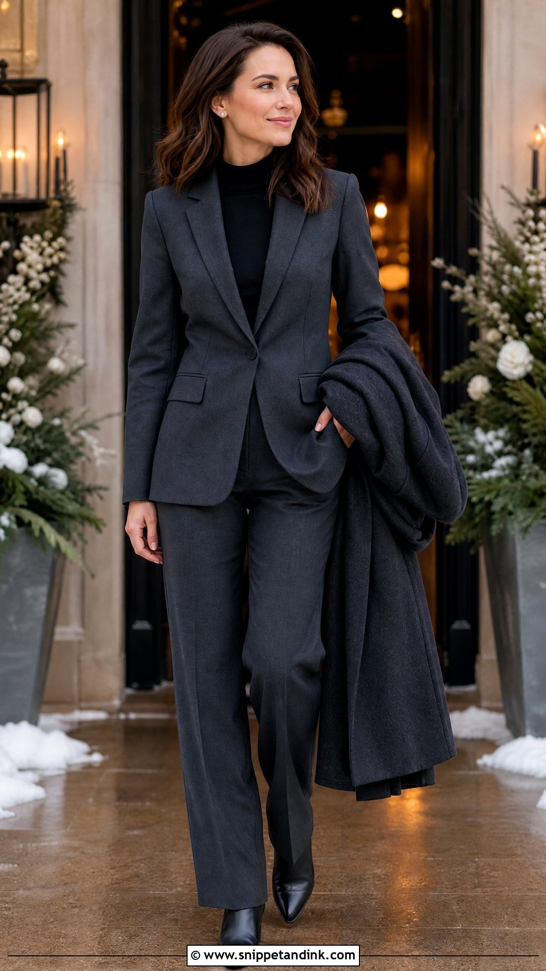 Winter Pantsuit Officiant Outfit - Snippet and Ink - 20 Officiant Outfit Ideas