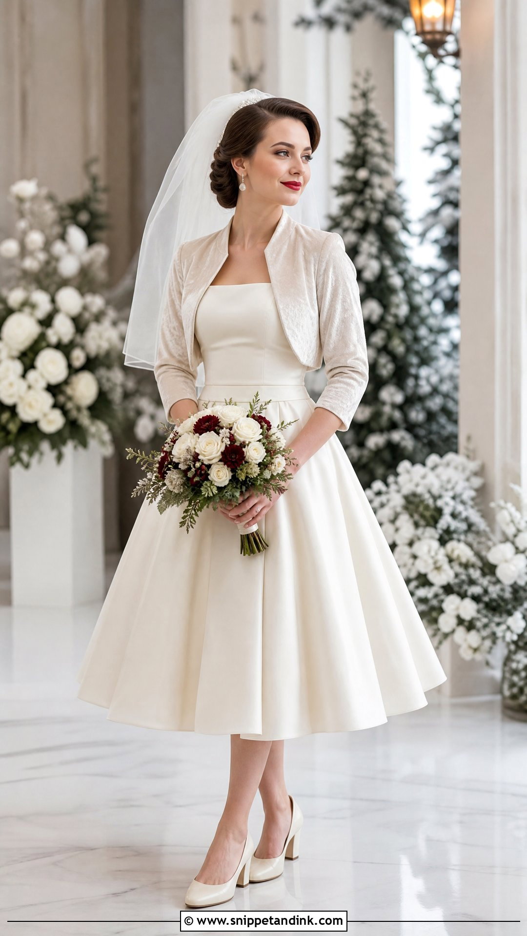Winter Pin Up Wedding Dress - Snippet and Ink - 20 Pin Up Wedding Dress Ideas