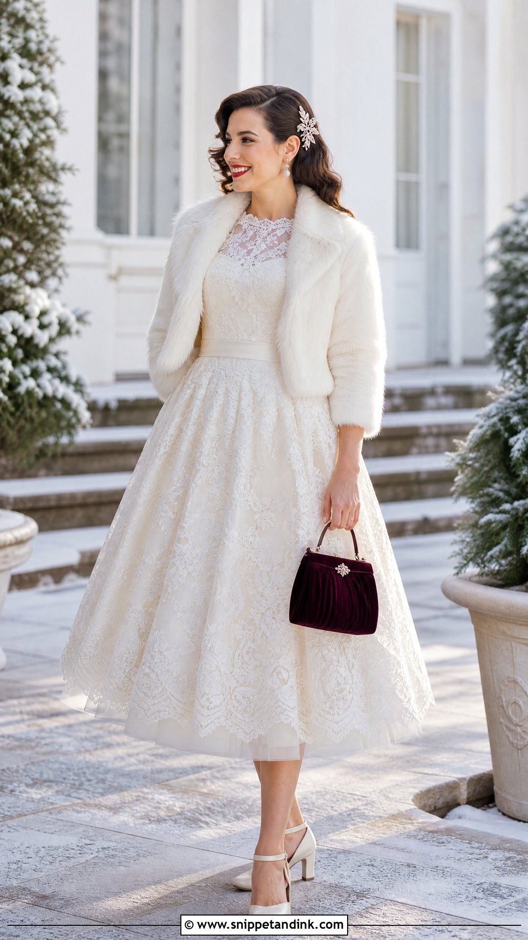 Winter Rockabilly Wedding Dress - Snippet and Ink - 20 Rockabilly Wedding Dresses
