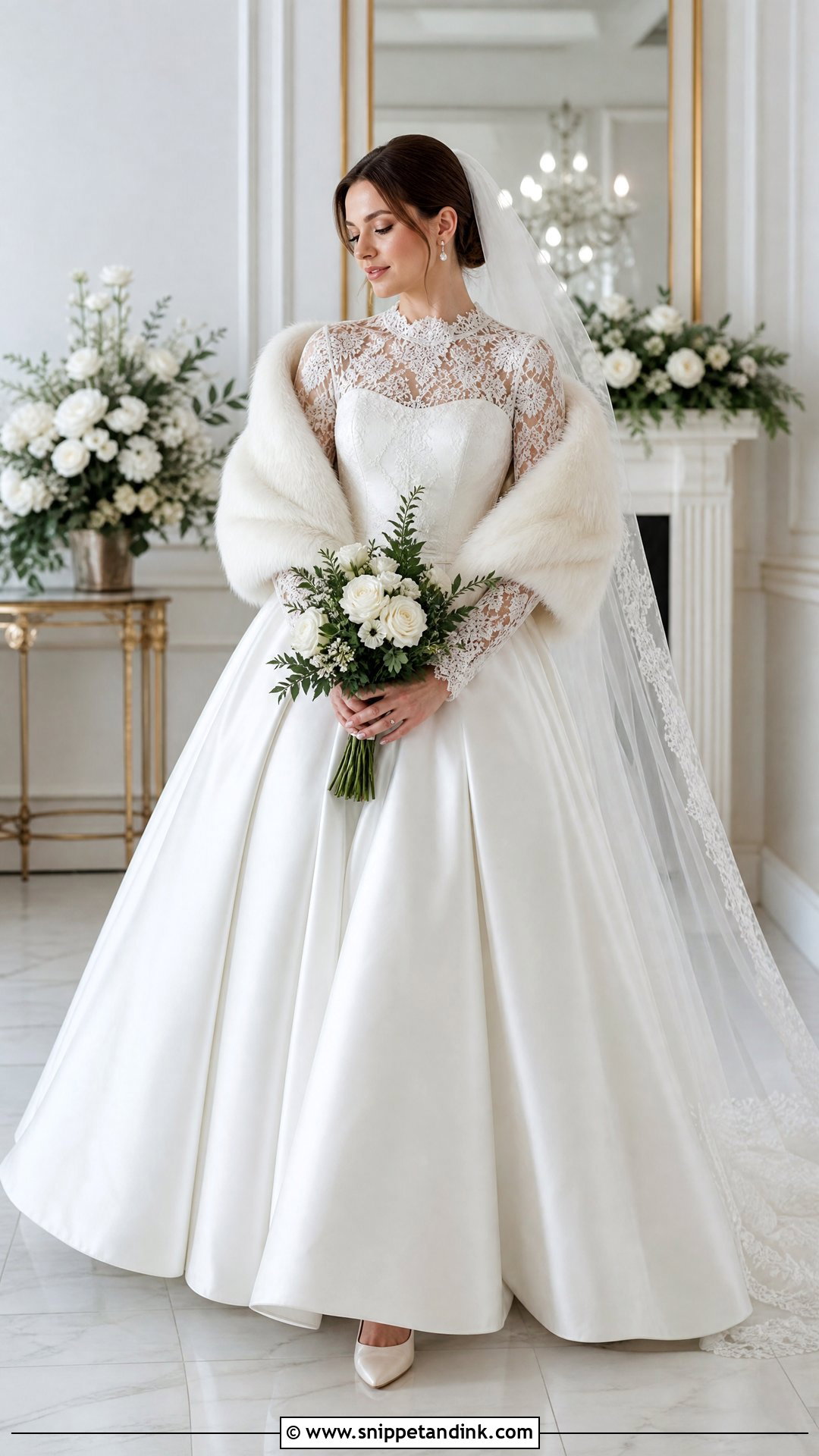 Winter Silk Lace Wedding Dress - Snippet and Ink - 20 Silk Lace Wedding Dress Ideas