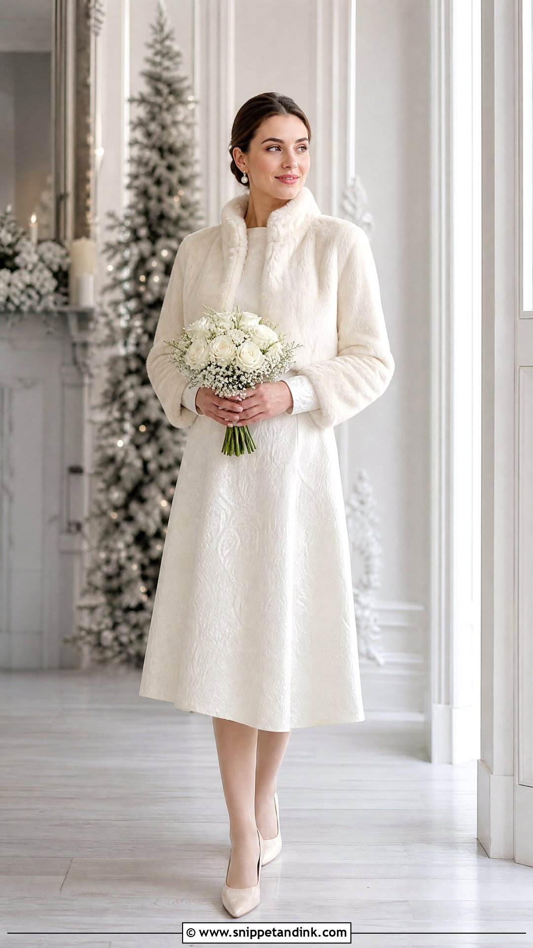 Winter Teacup Wedding Dress - Snippet and Ink - 20 Teacup Wedding Dress Ideas