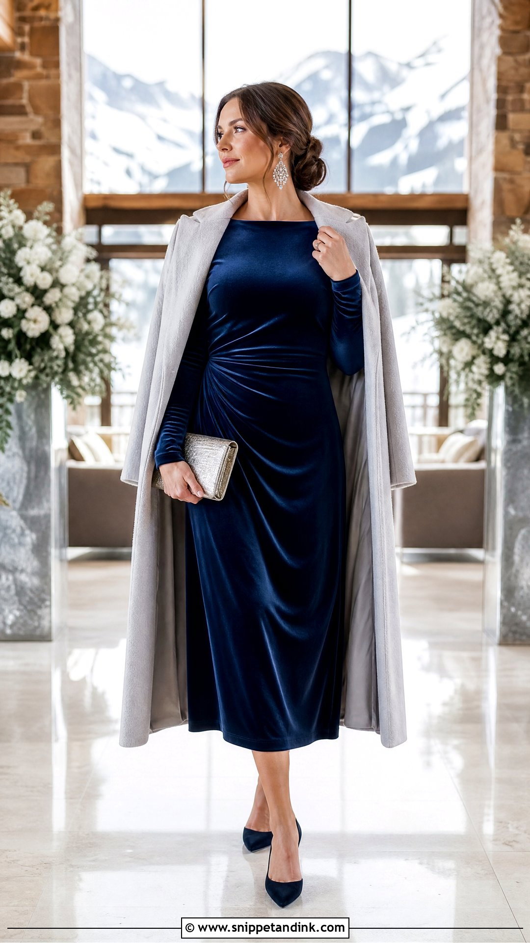 Winter Velvet Vow Renewal Dress - Snippet and Ink - 20 Renewing Vows Dress Ideas