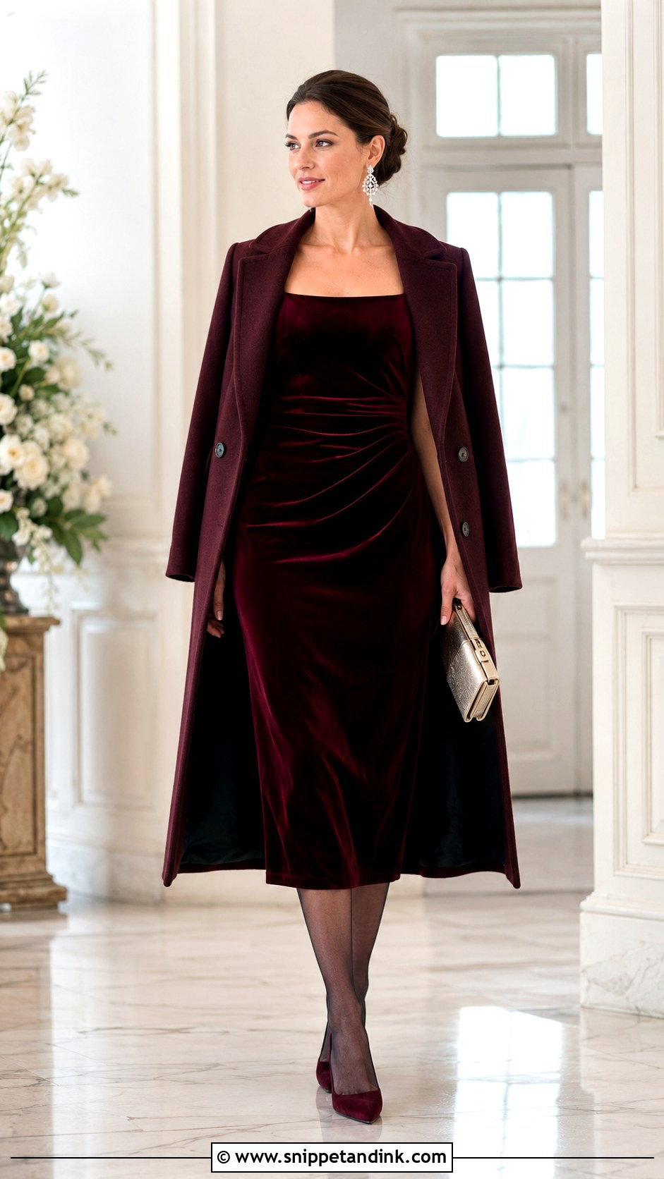 Winter Velvet Wedding Guest Dress - Snippet and Ink - 20 Dresses to Attend a Wedding