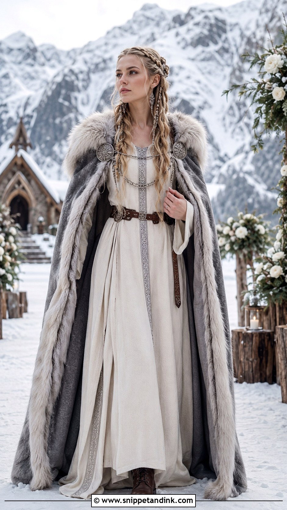 Winter Viking Wedding Dress - Snippet and Ink - 30 Viking Wedding Dress Ideas