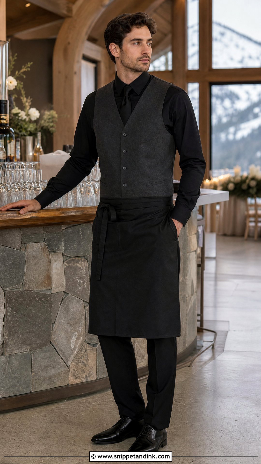 Winter Wedding Bartender Outfit - Snippet and Ink - 20 Wedding Bartender Outfit Ideas