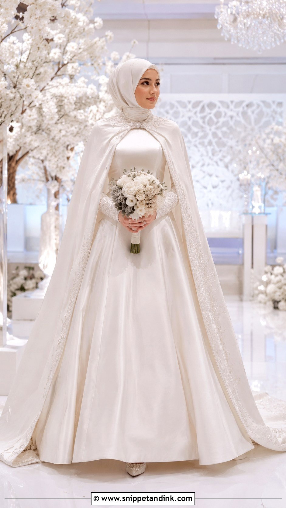 Winter Wedding Dress Hijab - Snippet and Ink - 35 Wedding Dress Hijab Ideas