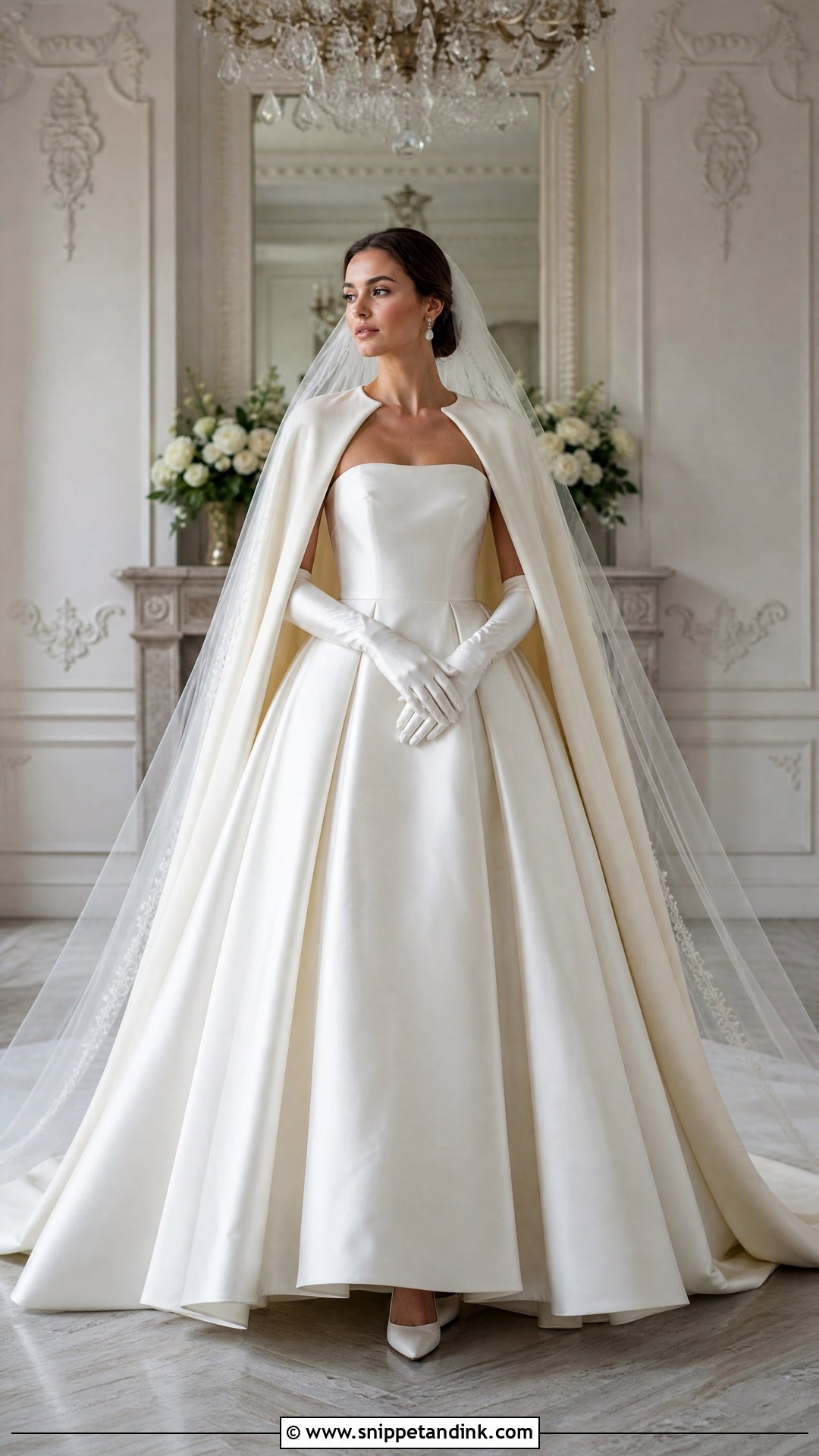 Winter Wedding Dress With Gloves - Snippet and Ink - 20 Wedding Dress for Winter Ideas