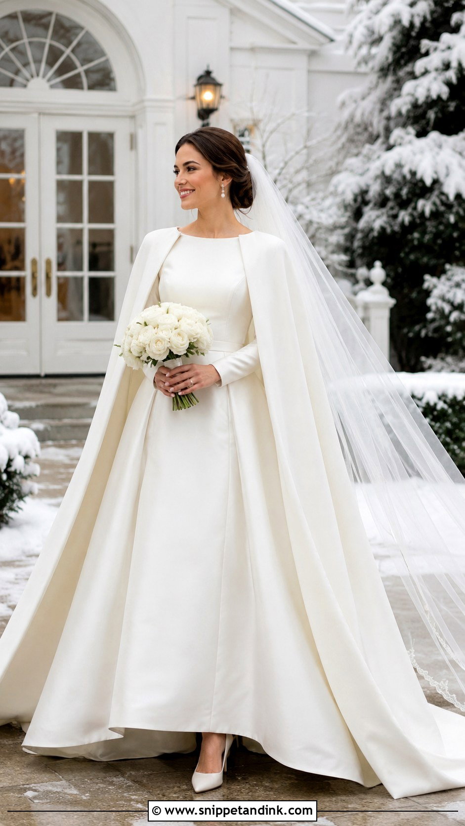 Winter Wedding Dress With Long Sleeves - Snippet and Ink - 20 Classic Wedding Dress with Sleeves