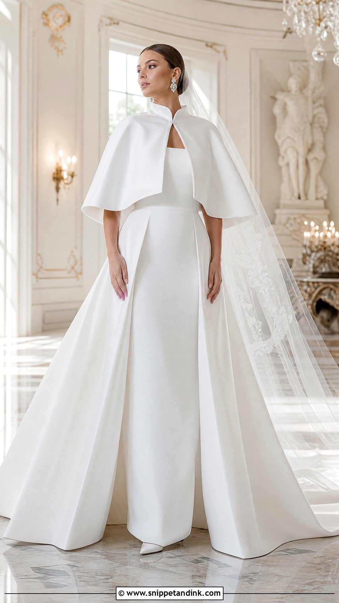 Winter Wedding Dress With Overskirt - Snippet and Ink - 20 Wedding Dress for Winter Ideas