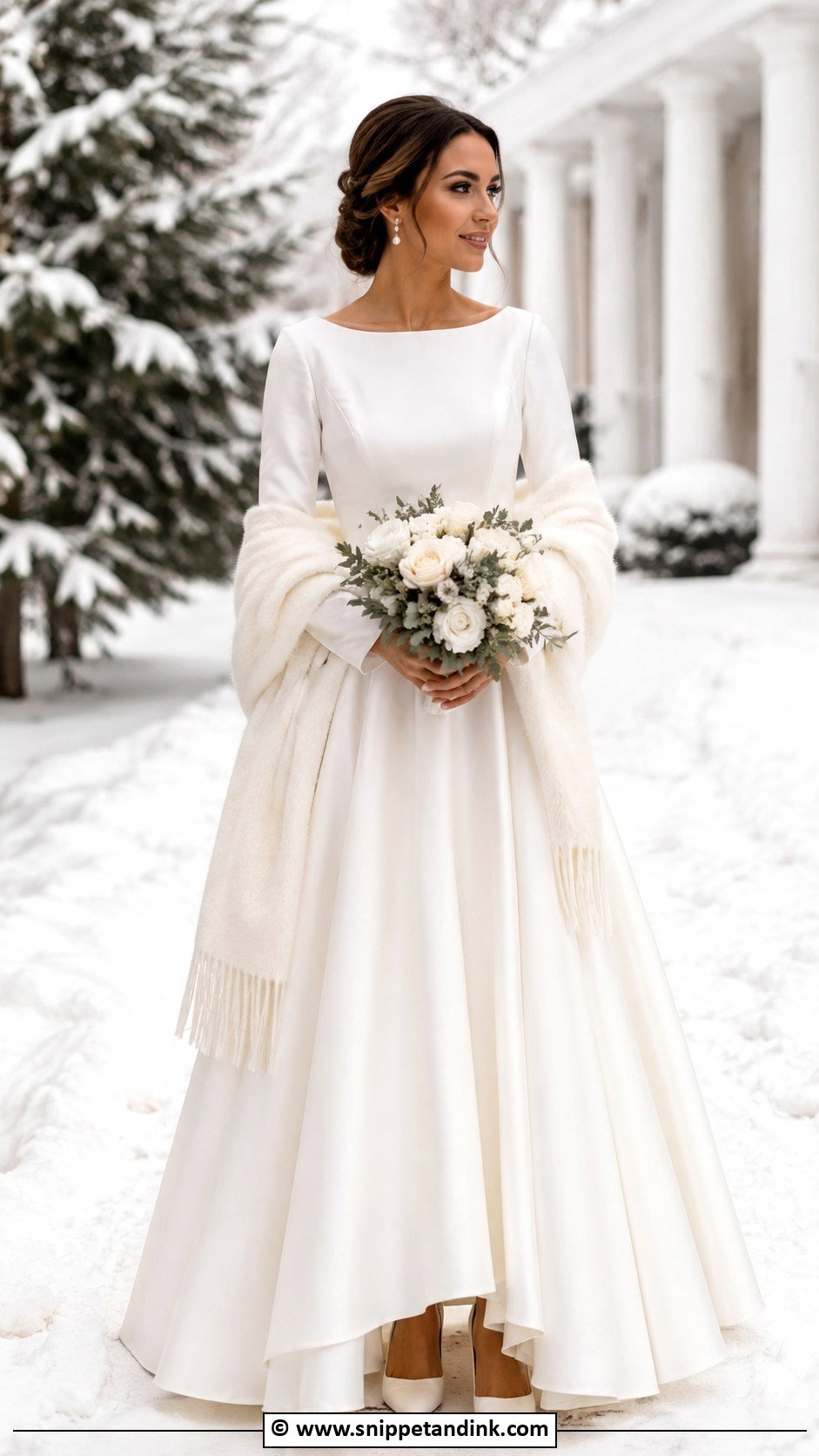 Winter Wedding Dress With Sleeves - Snippet and Ink - 35 Wedding Dresses with Sleeves