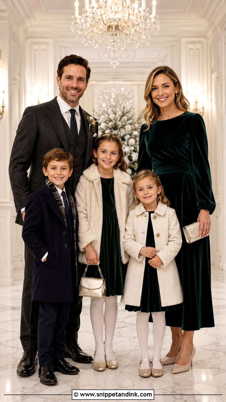 Winter Wedding Family Outfit - Snippet and Ink - 25 Matching Family Outfits for Wedding