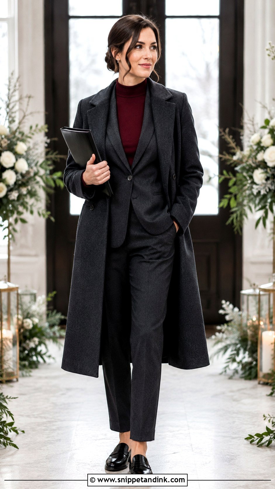 Winter Wedding Officiant Pantsuit - Snippet and Ink - 20 Wedding Officiant Attire Women Ideas
