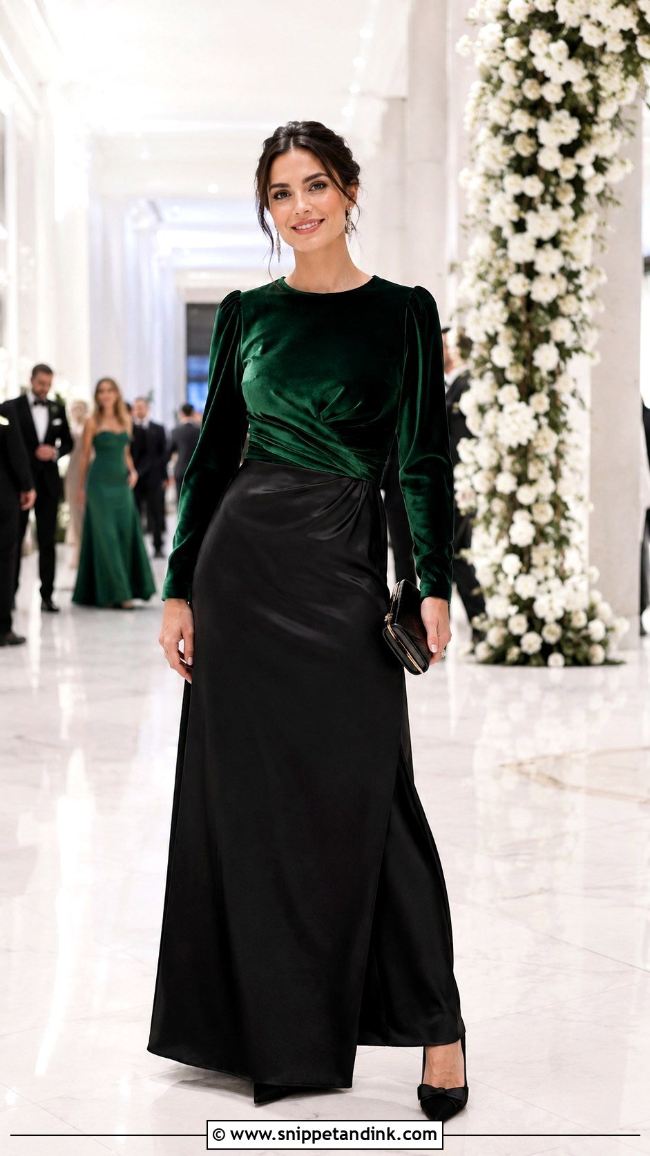 Winter Wedding Outfit With Maxi Skirt - Snippet and Ink - 30 Winter Wedding Outfits