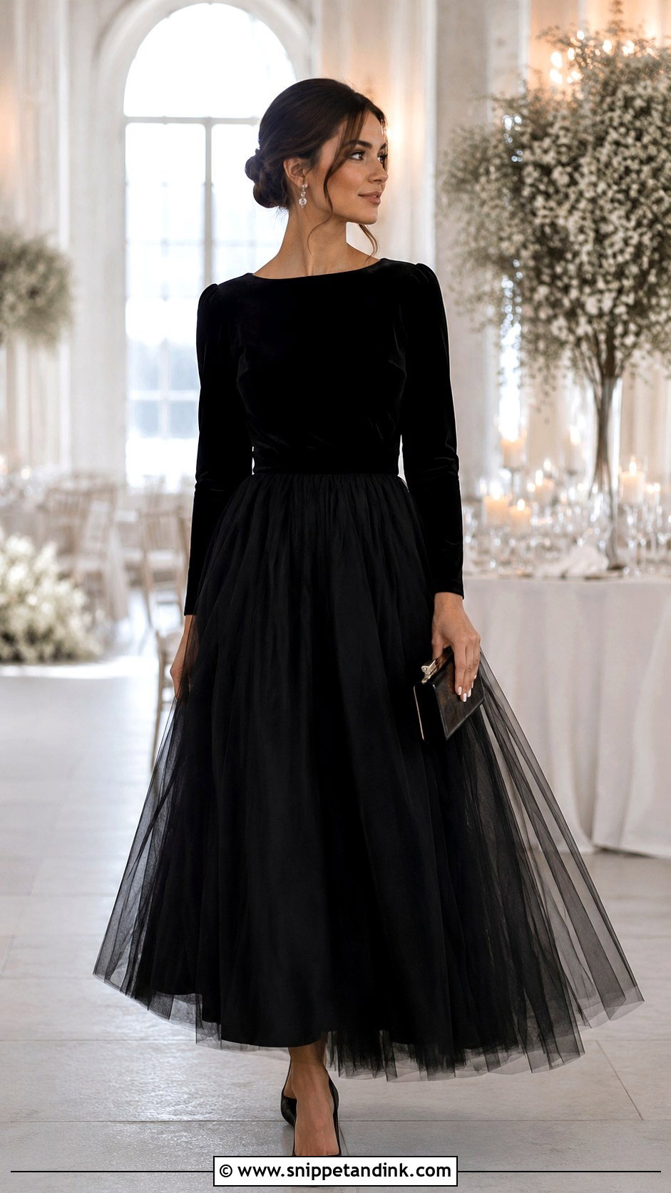 Winter Wedding Outfit With Tulle Skirt - Snippet and Ink - 25 Winter Wedding Outfits for Women