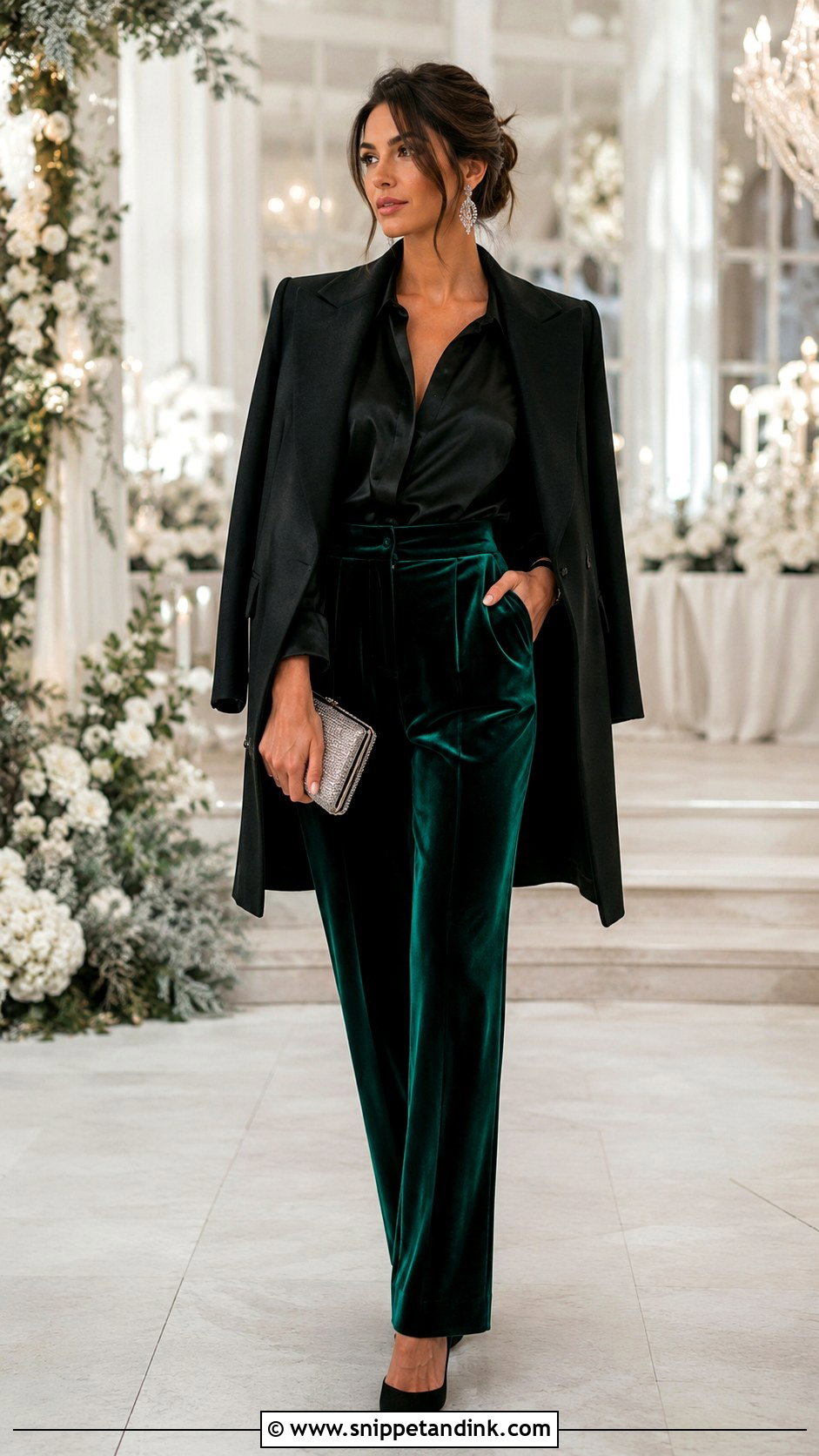 Winter Wedding Pants Outfit - Snippet and Ink - 25 Wedding Pants Outfit Ideas