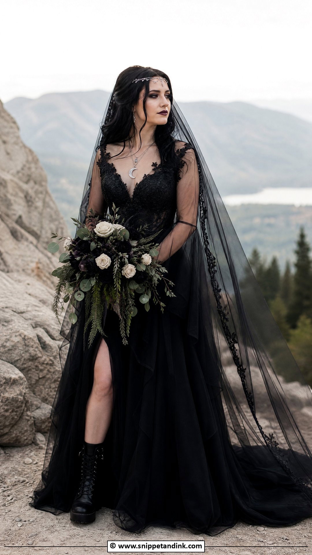 Witchy Gothic Wedding Dress - Snippet and Ink - 35 Gothic Wedding Dress Ideas