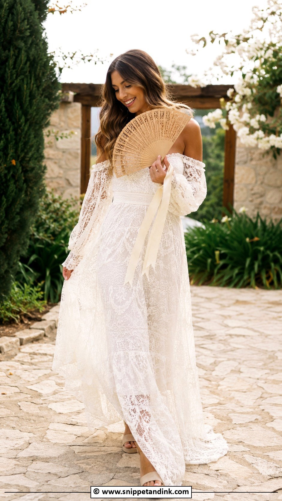Wooden Bridal Hand Fan - Snippet and Ink - 25 Bridal Hand Fan Ideas