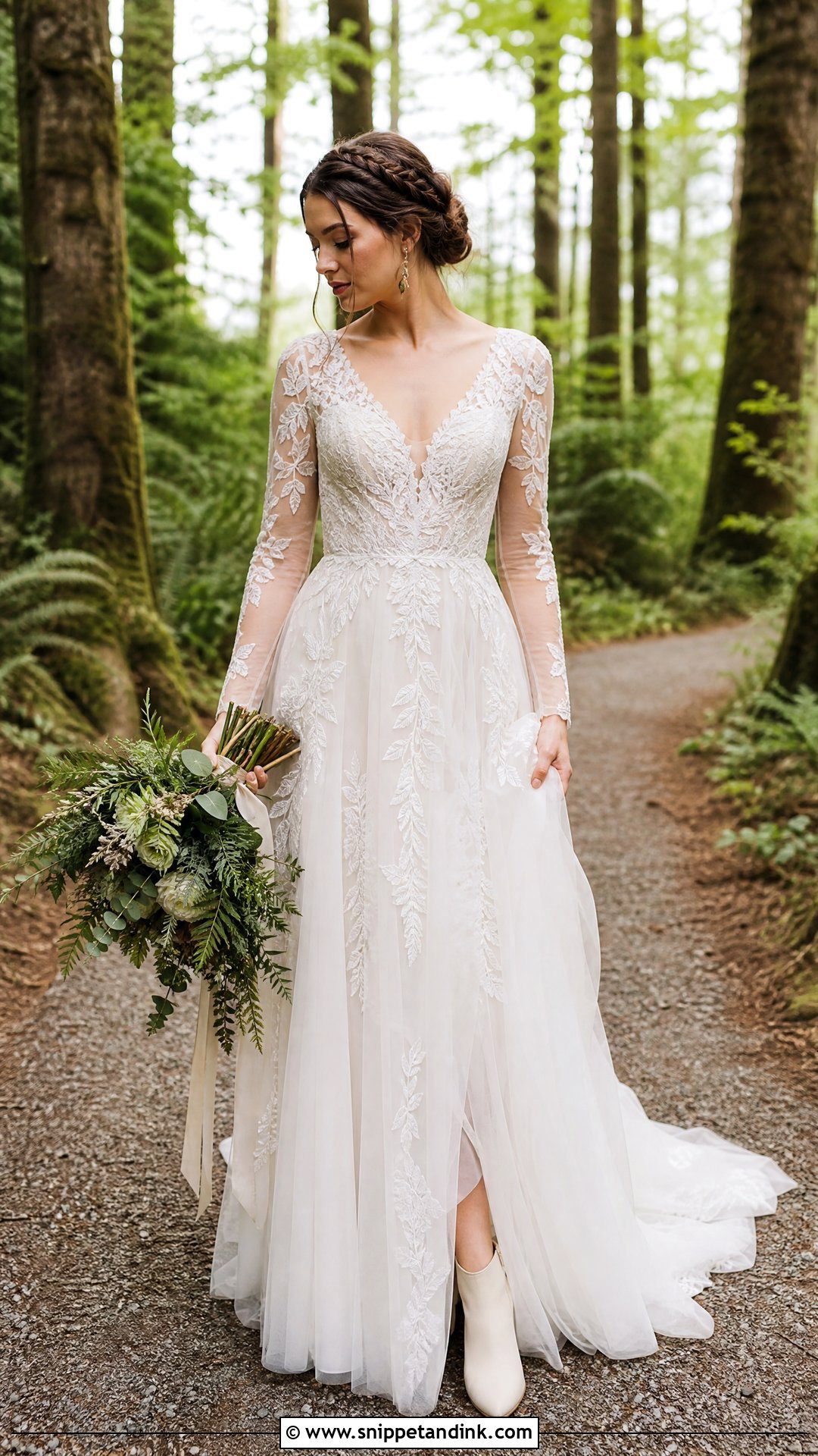 Woodland Bohemian Wedding Dress - Snippet and Ink - 20 Hippie Wedding Dress Bohemian Ideas