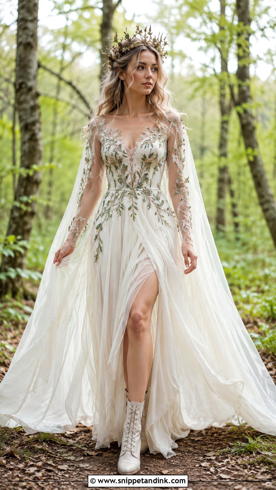 Woodland Fairy Queen Wedding Dress - Snippet and Ink - 20 Fairy Queen Wedding Dress Ideas