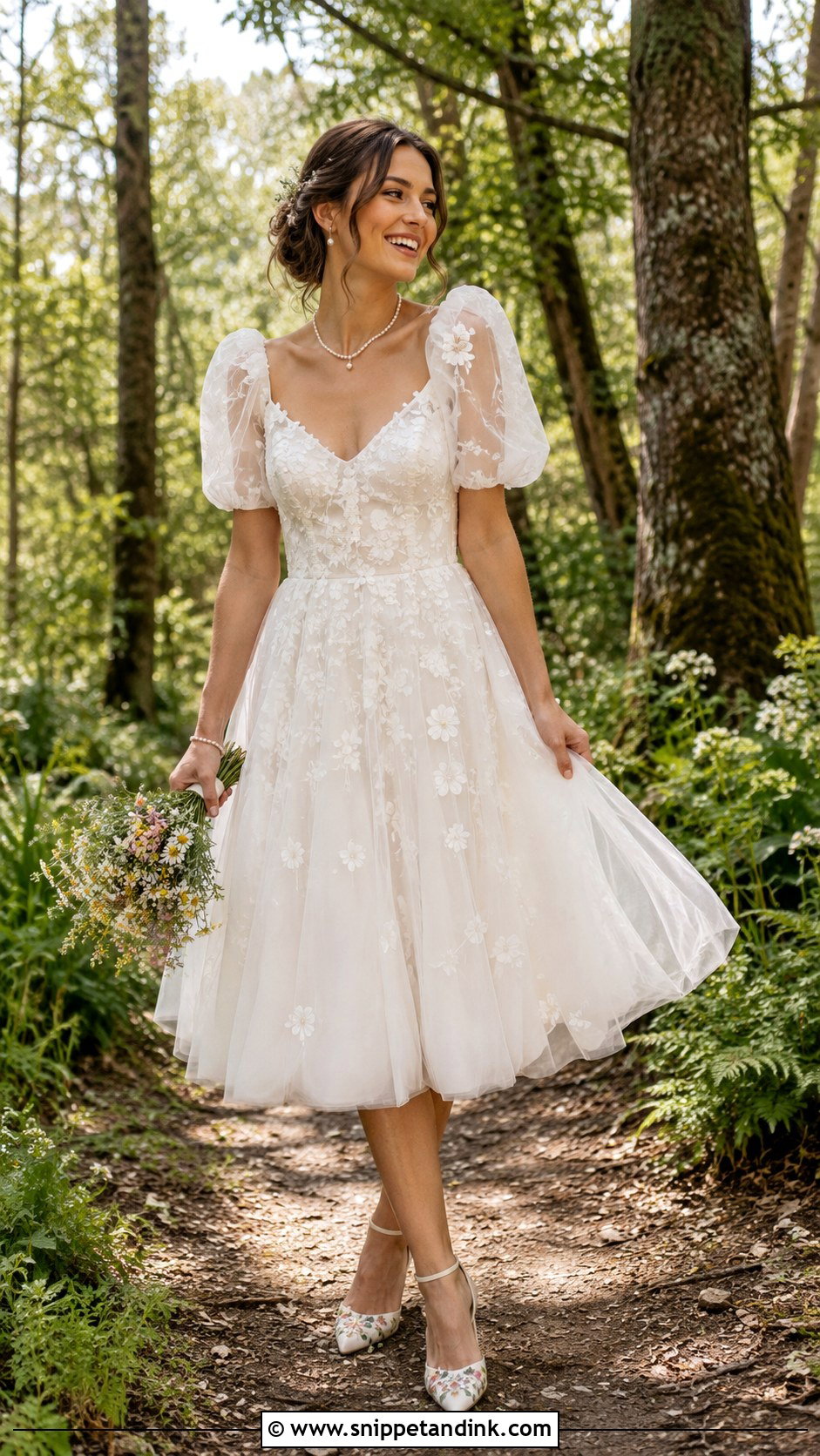 Woodland Fairy Short Wedding Dress - Snippet and Ink - 30 Woodland Fairy Wedding Dress Ideas
