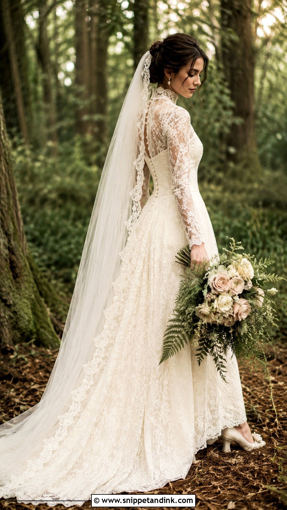 Woodland Fairy Vintage Wedding Dress - Snippet and Ink - 30 Woodland Fairy Wedding Dress Ideas