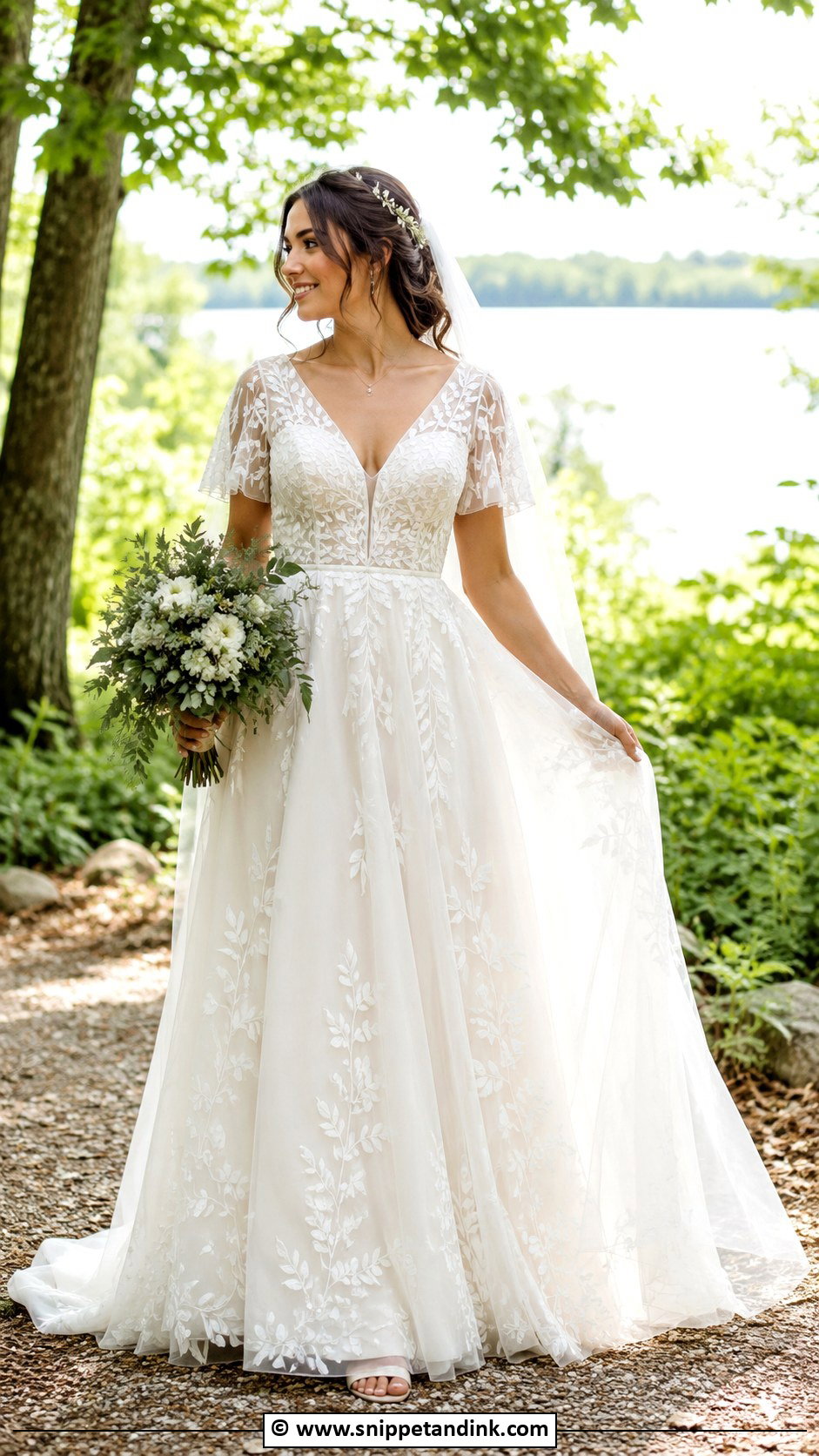 Woodland Wedding Dress - Snippet and Ink - 30 Fairy Tale Wedding Dress Ideas