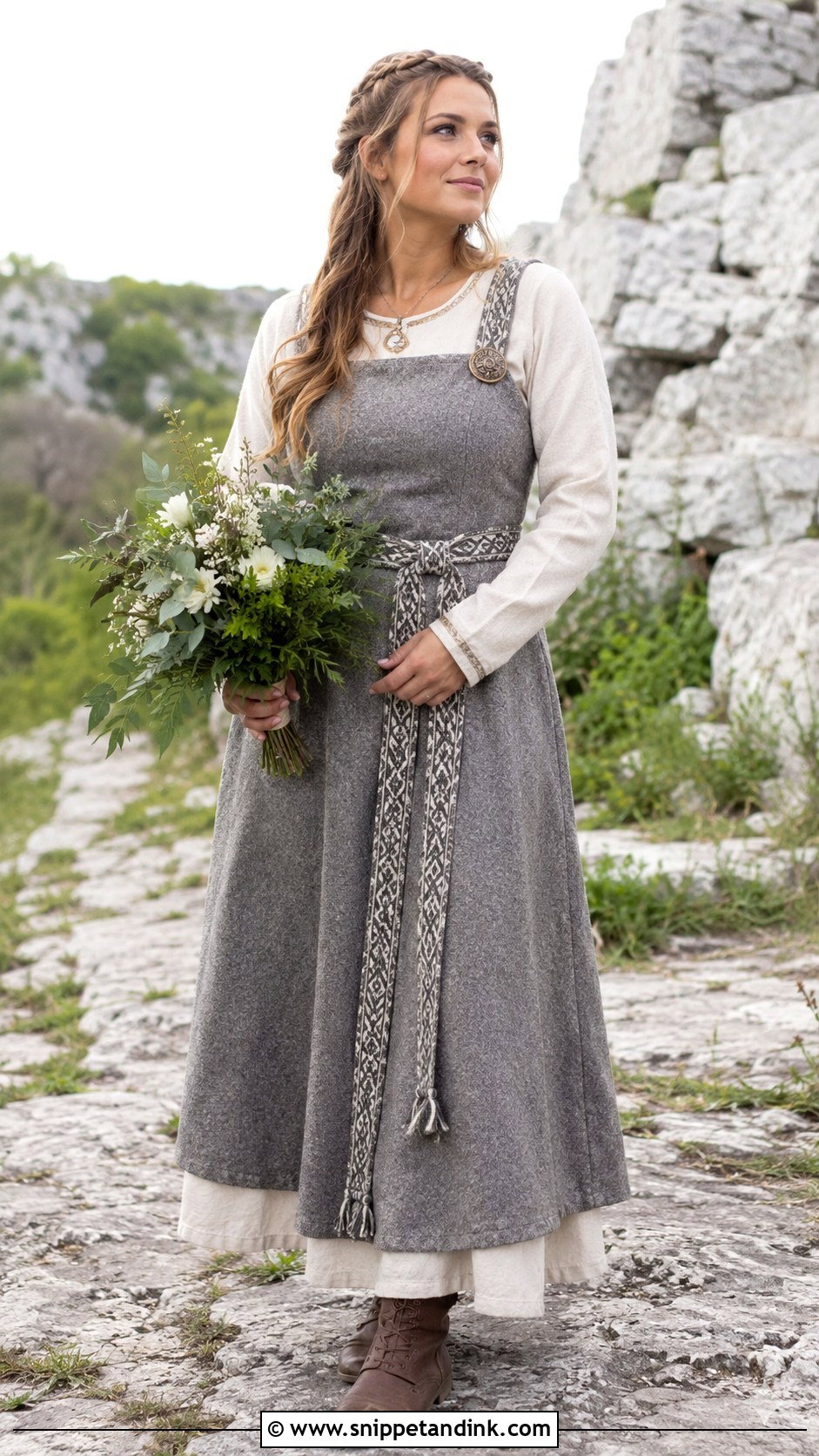 Wool Viking Wedding Dress - Snippet and Ink - 30 Viking Wedding Dress Ideas