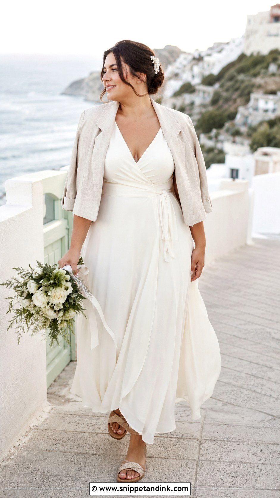 Wrap Beach Wedding Dress - Snippet and Ink - 20 Casual Beach Wedding Dress Ideas