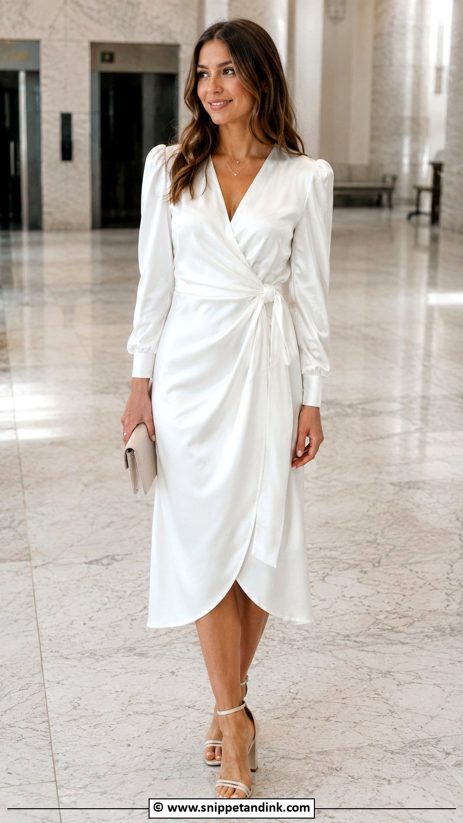 Wrap Dress For Civil Ceremony - Snippet and Ink - 25 Civil Ceremony Dress Ideas
