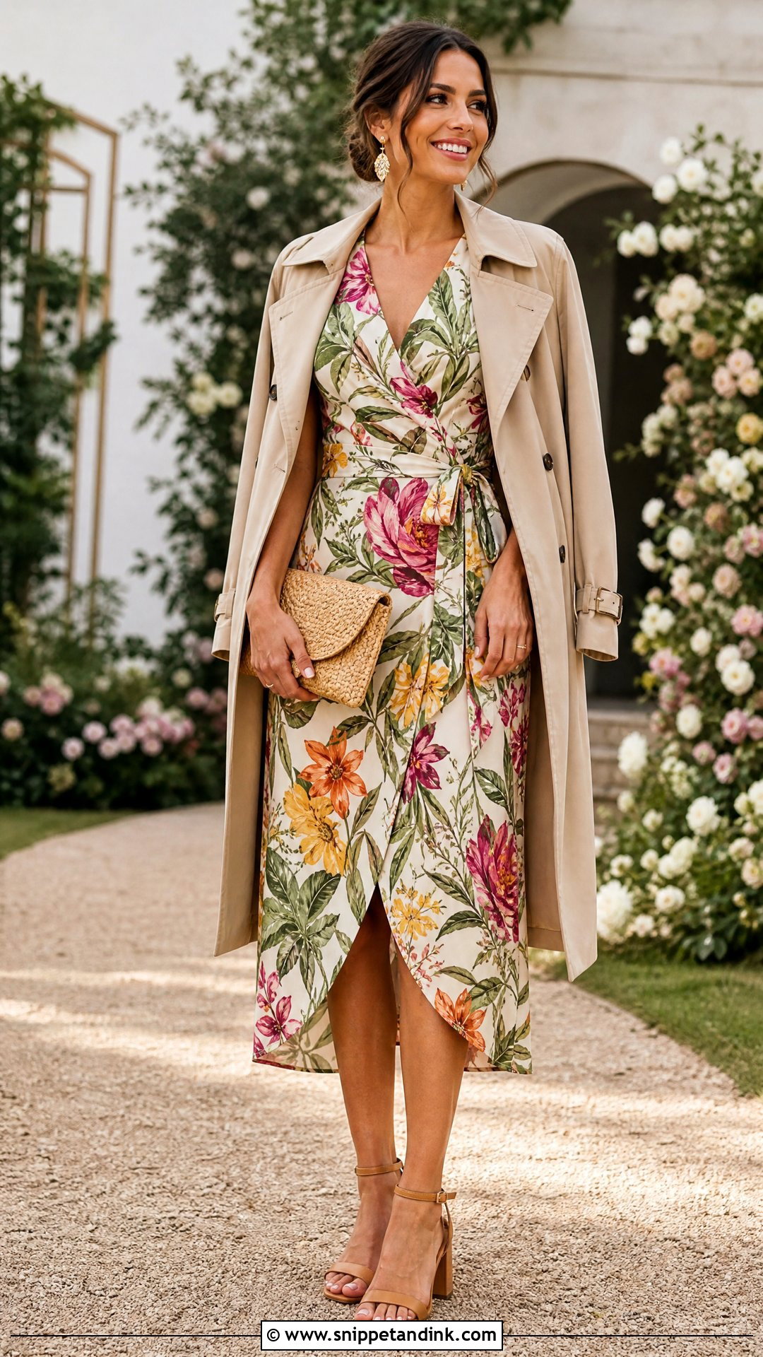 Wrap Dress for a Spring Wedding - Snippet and Ink - 20 Spring Wedding Attire Ideas