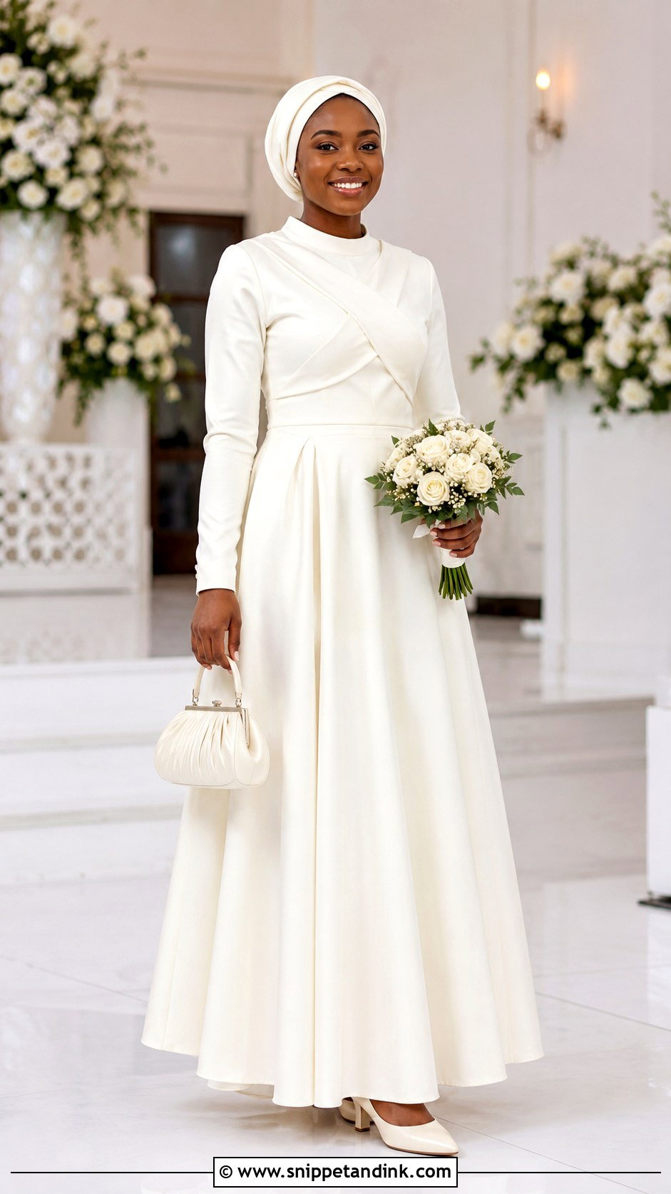 Wrap Look Deeper Life Wedding Gown - Snippet and Ink - 20 Deeper Life Wedding Gowns