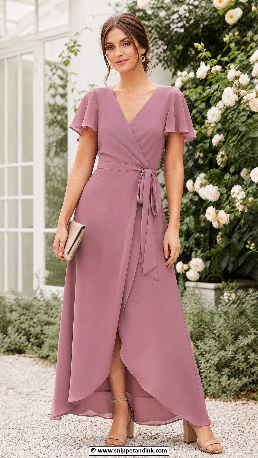 Wrap Maid Of Honor Dress - Snippet and Ink - 35 Maid of Honor Dress Ideas