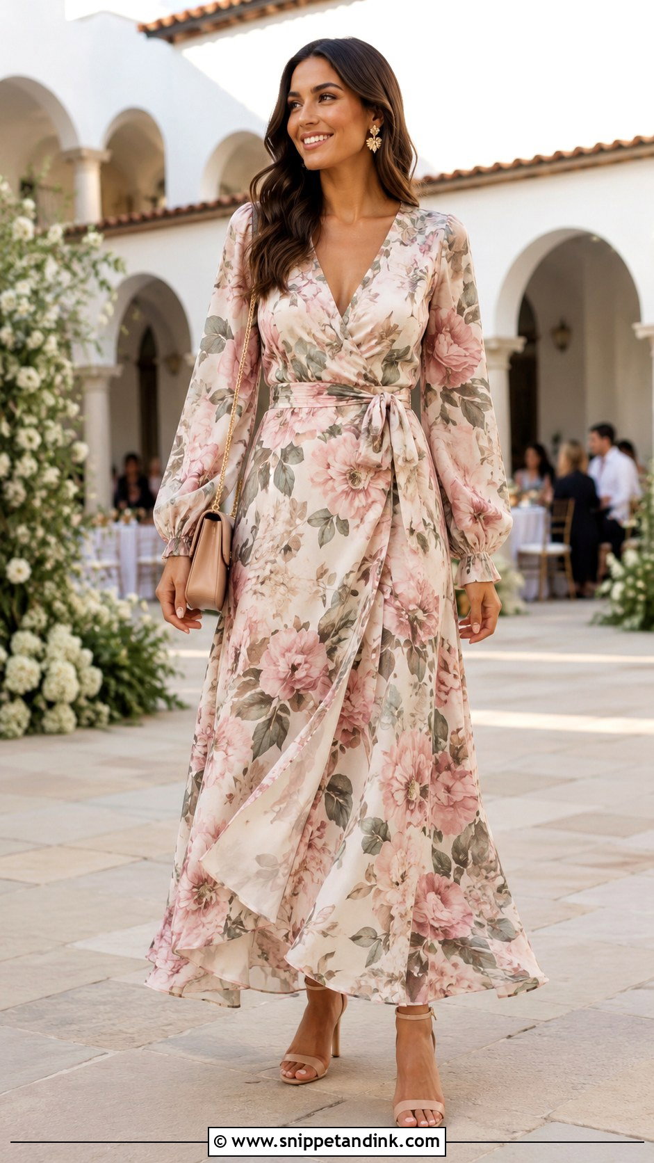 Wrap Maxi Dress For Wedding - Snippet and Ink - 25 Maxi Dress for Wedding Ideas