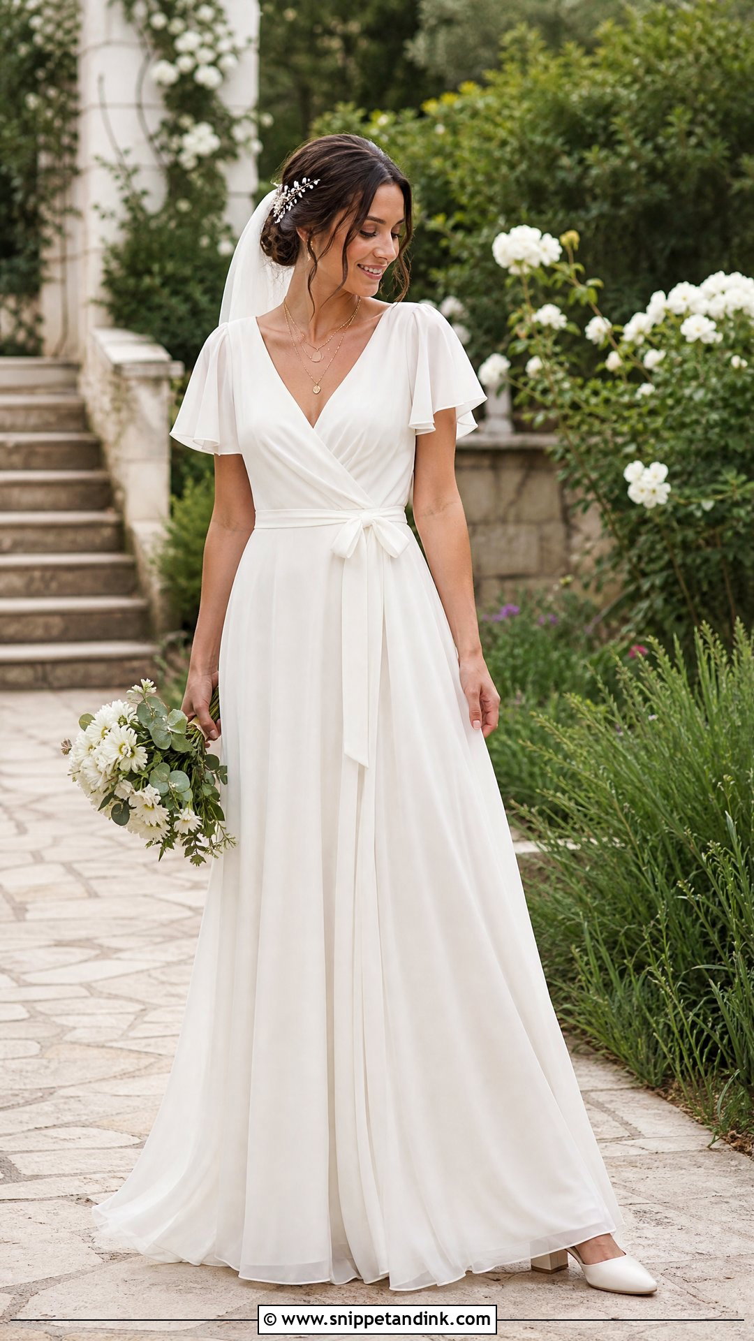 Wrap Muslin Wedding Dress - Snippet and Ink - 20 Muslin Wedding Dress Ideas