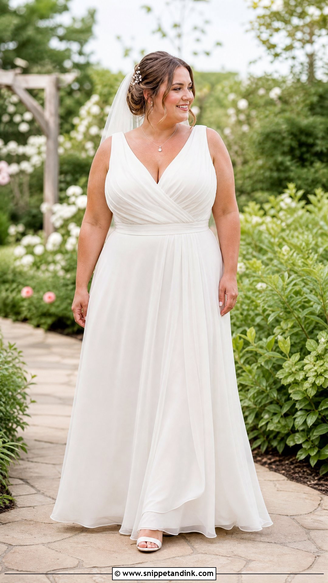 Wrap Style Wedding Dress - Snippet and Ink - 25 Wedding Dresses for Big Busts