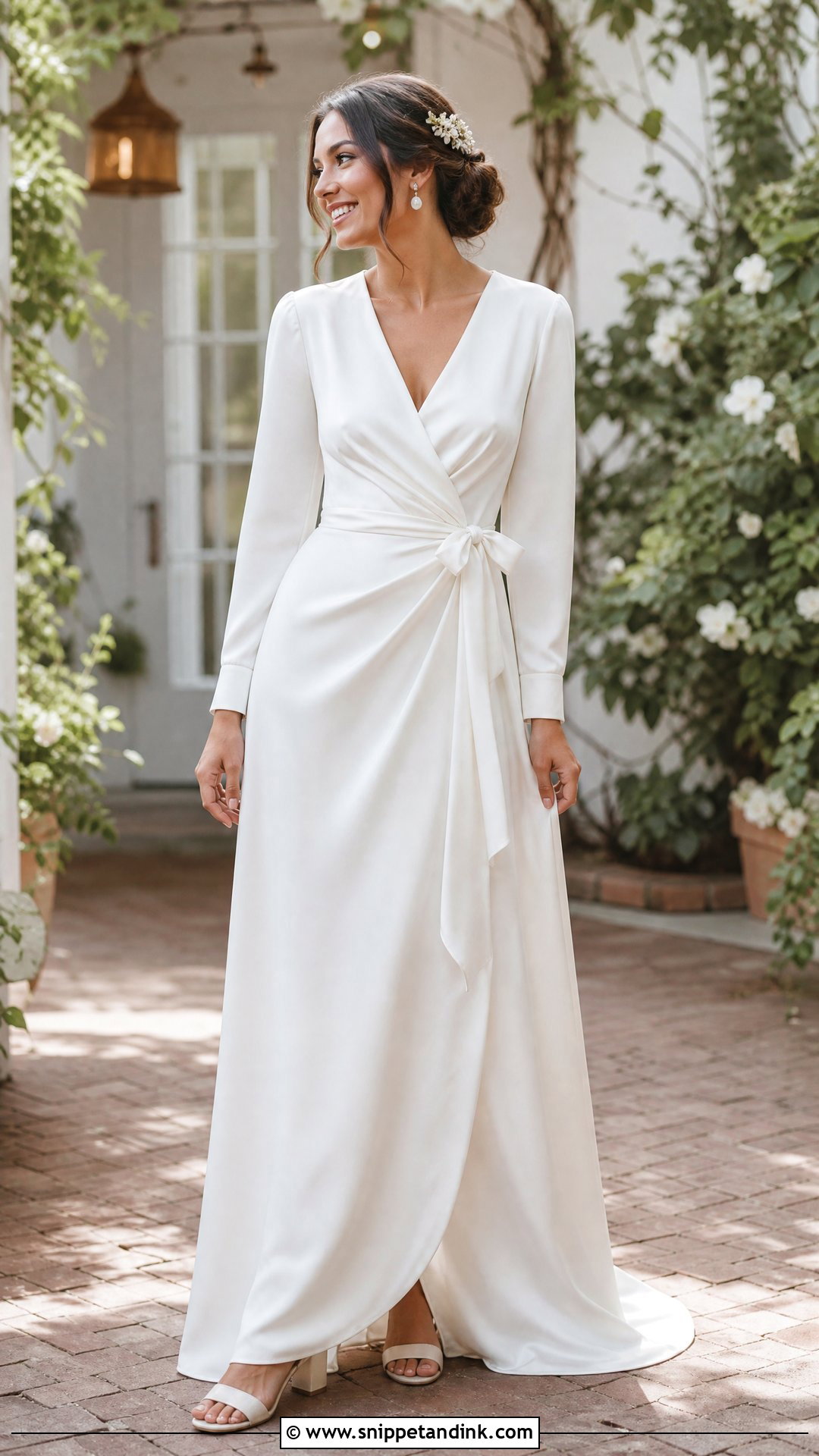 Wrap Wedding Dress - Snippet and Ink - 25 Simple Romantic Wedding Dress Ideas