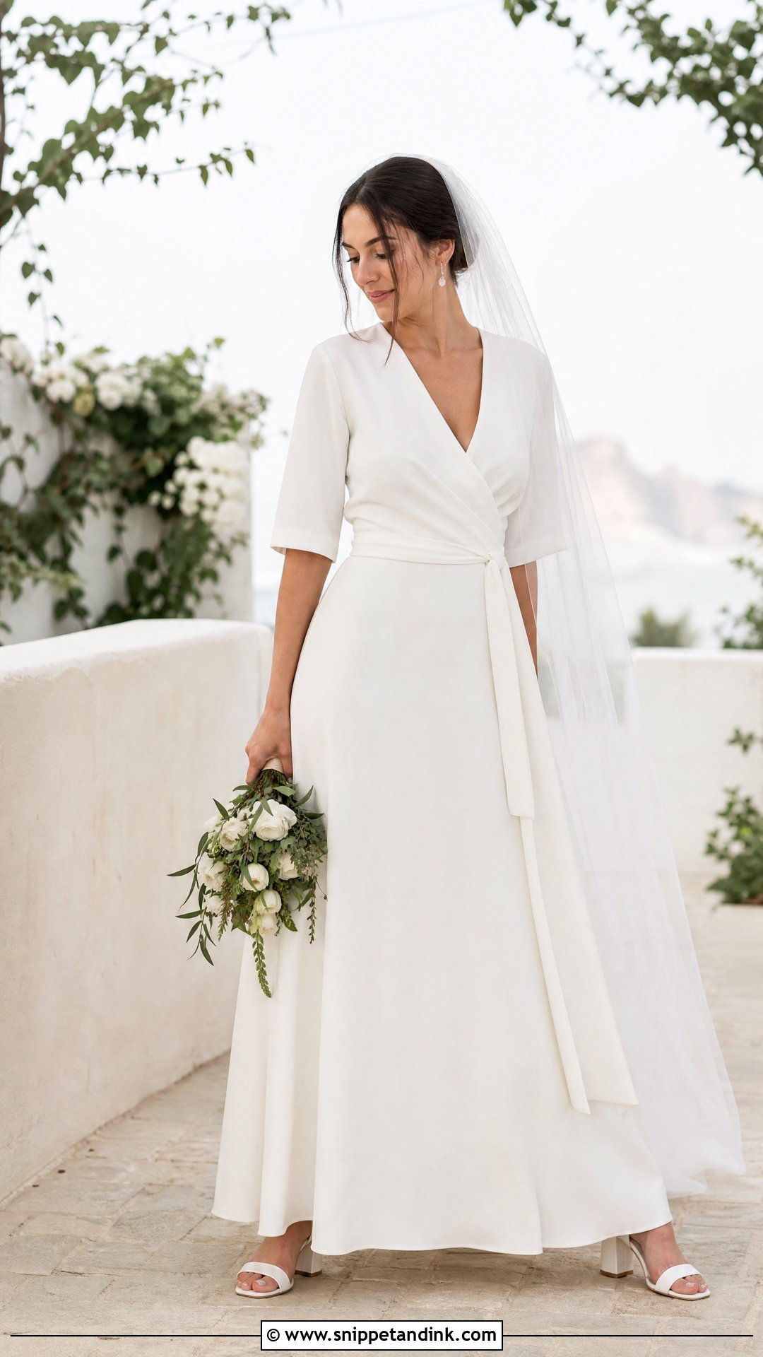 Wrap Wedding Dress - Snippet and Ink - 20 Wedding Dress Cuts Ideas