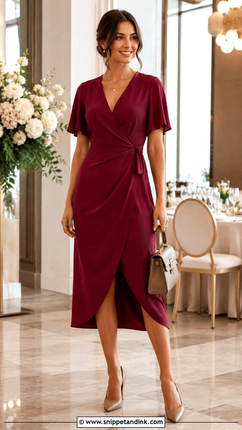 Wrap Wedding Guest Dress - Snippet and Ink - 20 Dresses to Attend a Wedding