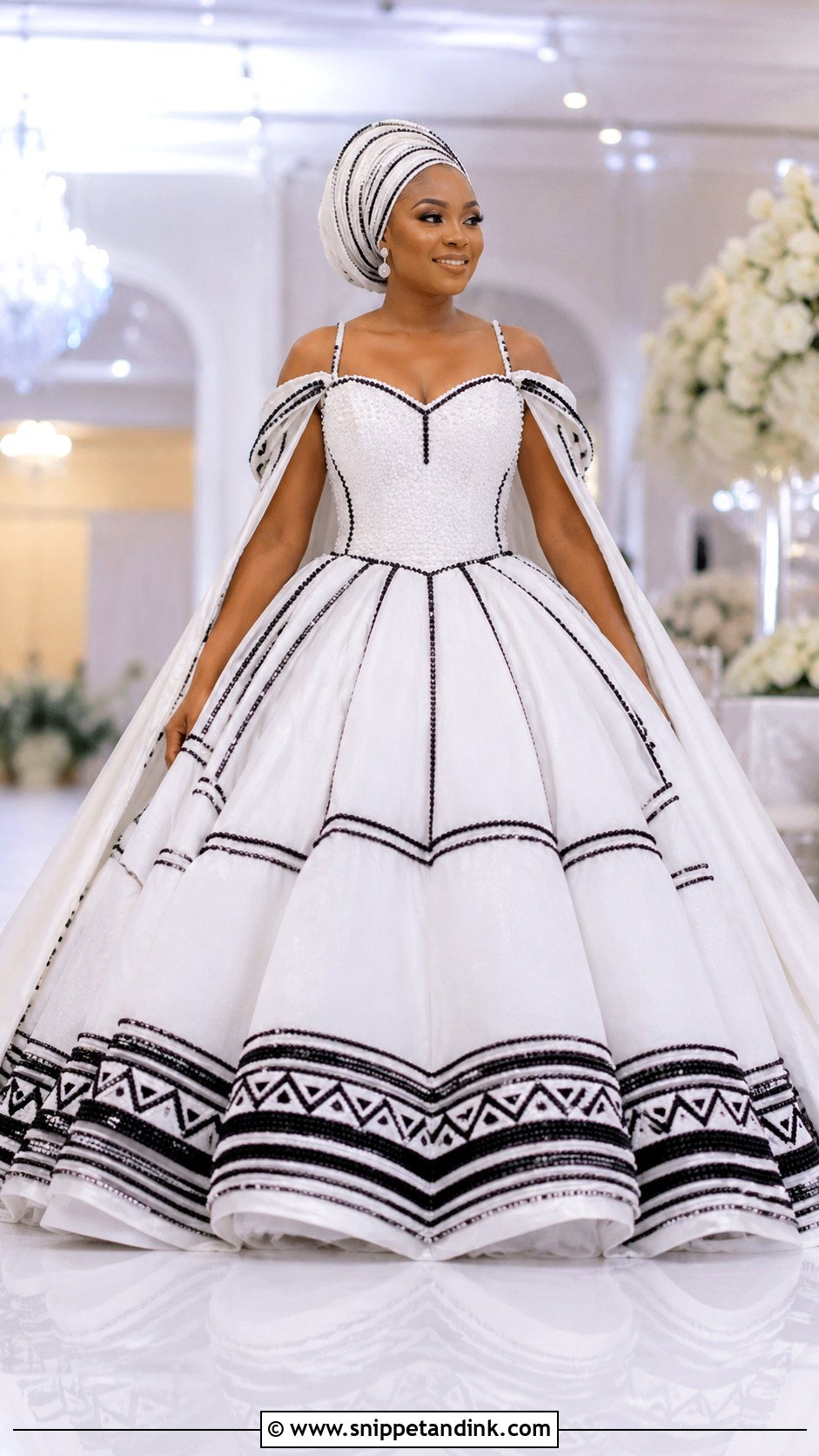 Xhosa Ball Gown Wedding Dress - Snippet and Ink - 25 Xhosa Wedding Dresses